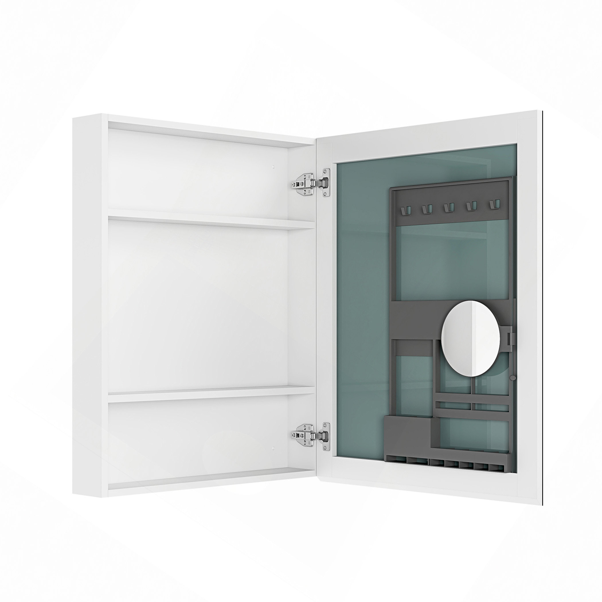 Latitude Run® Solid Wood Single Door Wall Cabinet 2 Doors And 2 Shelves ...