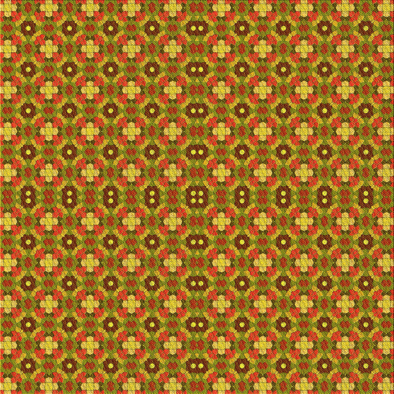 Performance Wool Floral Indoor Rug, Square 4'