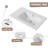 32" Wall-Mounted Bathroom Vanity With Ceramic Sink