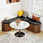Banc de rangement en forme de L, banc de coin de coin moderne Mid-Century, banc de coin-repas avec rangement, banc de coin-repas-37547591