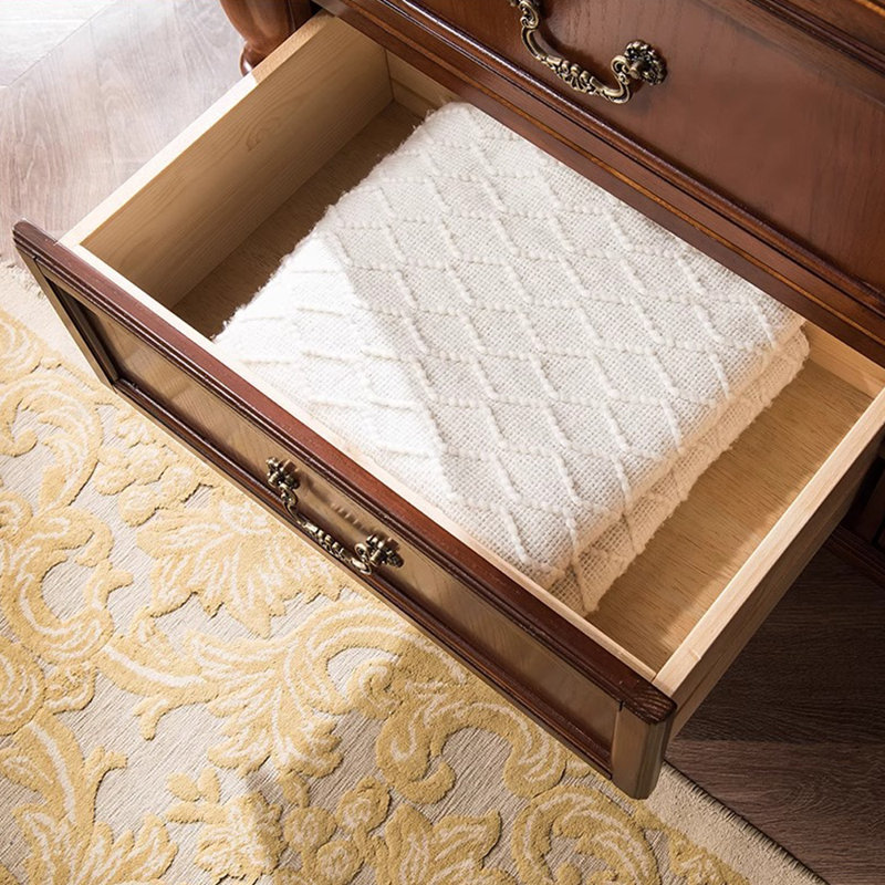 Armoire console en bois de bouleau massif