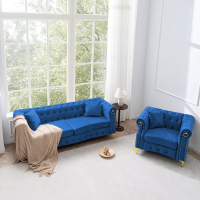 2-Piece Velvet Sofa Set