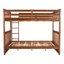 Full-Over-Full Bunk Bed With Ladders And Two Storage Drawers (Walnut)-1119201707