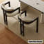 Ensemble de chaises à dossier 31,1 "blanc + noir uni (ensemble de 2)