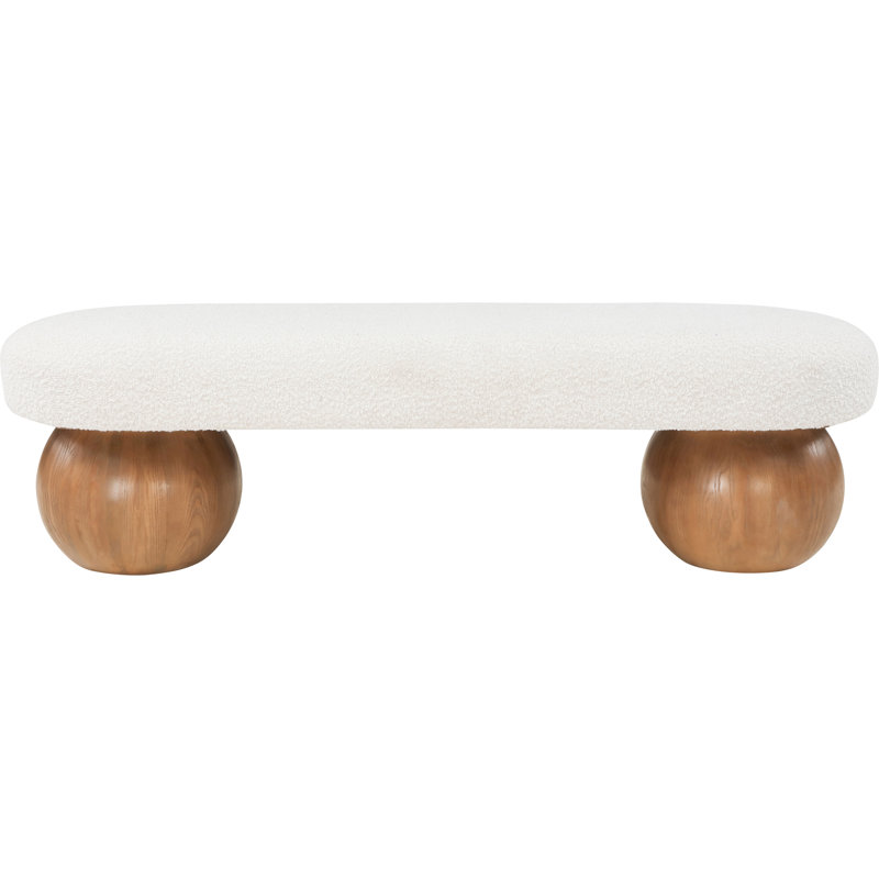 Bowie Storage Bench, Cream, Brown