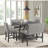 Duje Polyester Upholstered Bench