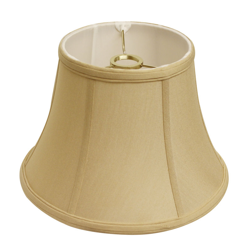 Abat-jour cloche en soie 7 po, Brun clair