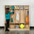 Serena Wood School Coat Locker with Bench, Cubbies and Storage Organizer Hook