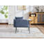 Chaise de loisir avec petite table et poches latérales-530501036