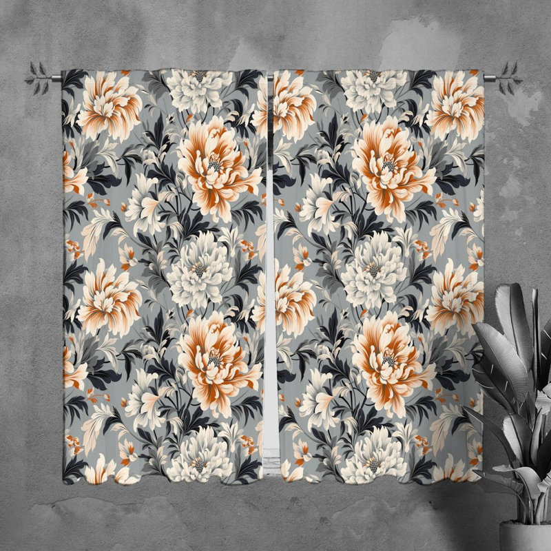 Paire de rideaux obscurcissant en polyester Roselies, L 40 po x L 61 po