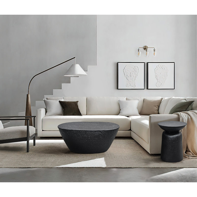 Florrie Black aluminum Coffee Table