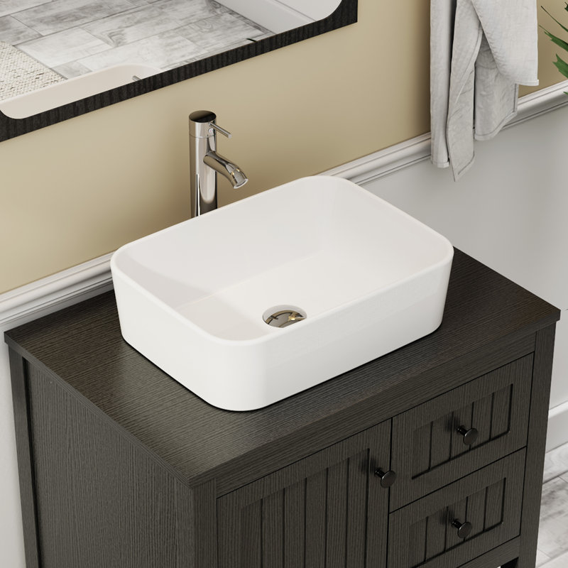 Sharee 30" Single Bathroom Vanity Set With Vessel Sink, Faucet And Drain, Assembly Required, Black