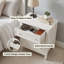  Ensemble de 2 tables de chevet 3 tiroirs, table de chevet avec tiroirs de rangement, table de chevet pour la chambre à coucher, table de bout ou table d'appoint Lilac-132427239