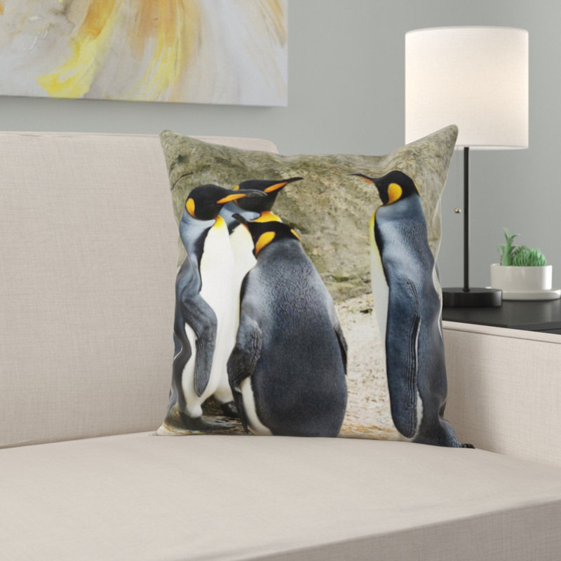 Coussin très grand pingouin
