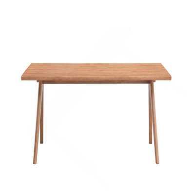 Rattan & Natural Finish Dining Table
