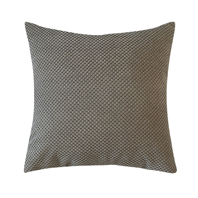  Set of 2 Throw Pillow Covers With Inserts– 18"x18" Decorative Throw Pillow Full Set, Gray