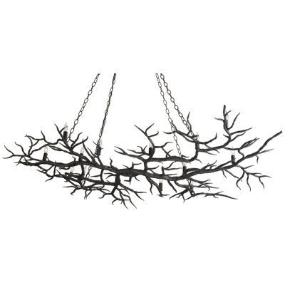 Lustre linéaire moderne unique à 14 lumières Rainforest
