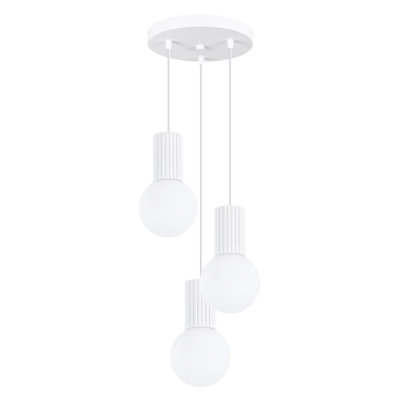 Bernis 3 - Light Brushed Nickel Pendant