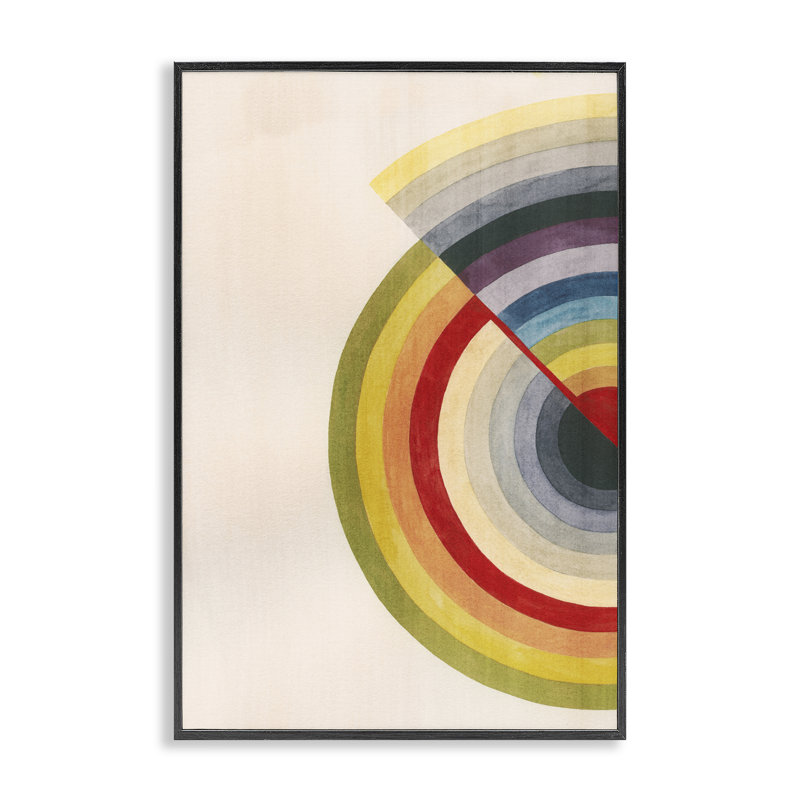  Giclée ronde et alternée encadrée par Grace Popp, H 24 po x l 16 po, Giclée encadrée noir minuit