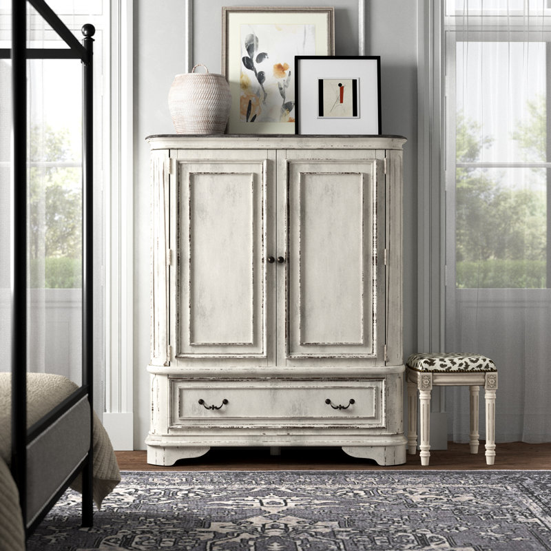 Armoire 2 portes en bois massif et manufacturé Colchester