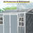 Outdoor Storage Waterproof shed with Floor, Two Windows and Lockable Door-108295229-118609819