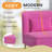 High-end 2-Seater Velvet Loveseat Couch With Pillows For Living Room-1463661095