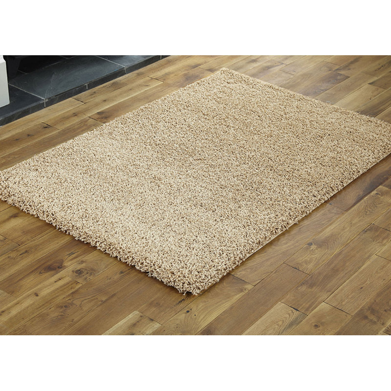 Ishika Solid Colour Shag Area Rug, Rectangle 60 x 110cm