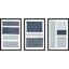 «Painted Weaving Trio», ensemble de 3 impressions murales encadrées par Piper Rhue-61170819