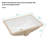 APRESSHUI 15'' Ceramic Rectangular Bathroom Sink with Overflow