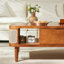 Walnut Solid Wood Rectangular Coffee Table