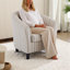 Fauteuil d'appoint rayé à rayures