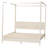 Wooley Mid-Century Fluted Wood King Size Canopy Bed-1459809394