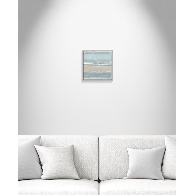 Dandelion 1 - Cadre flottant, reproduction d'art sur toile, Argent, H 16 po x l 16 po x P 2 po