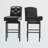 Chareese Swivel Upholstered Faux Leather Counter Stool-328801873
