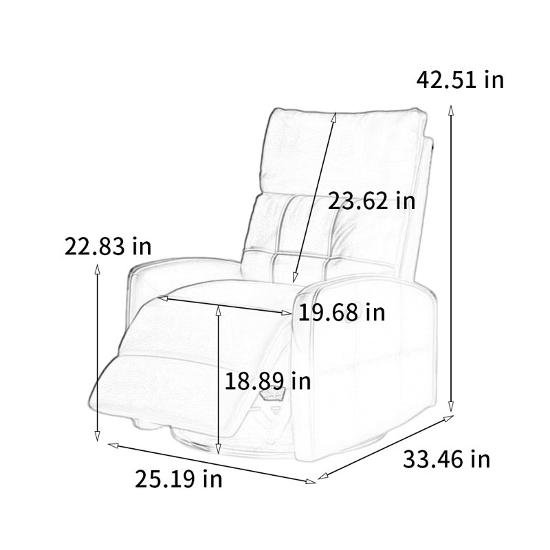 Fauteuil inclinable tendance et confortable, Vert
