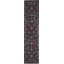 Hand-Knotted High-Quality Red and Black Runner