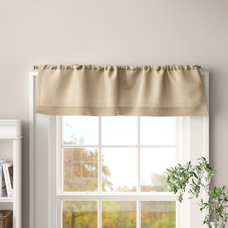 Reade Tailored Window Valance, Linen