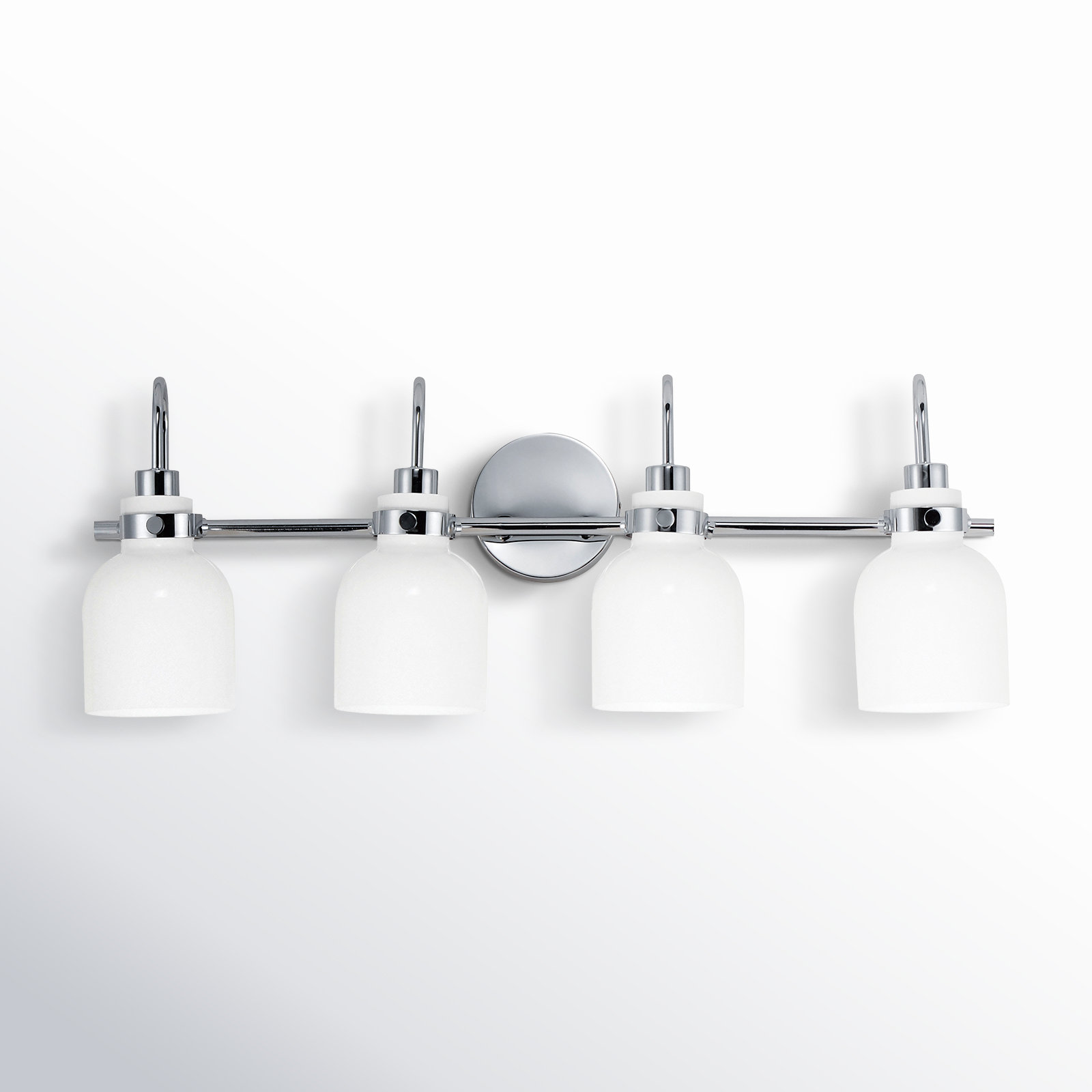 Arold 4 Light Dimmable Vanity Light, Polished Chrome