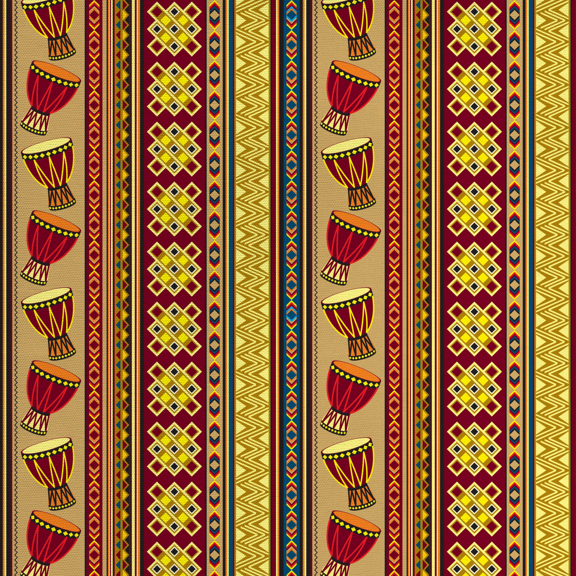 Traditional East African Fabrics Stock Photo - Image of decorative