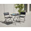 Bistro Set Folding TRAPPETO Black-2048111455