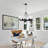 6 - Light Dimmable Wagon Wheel Chandelier