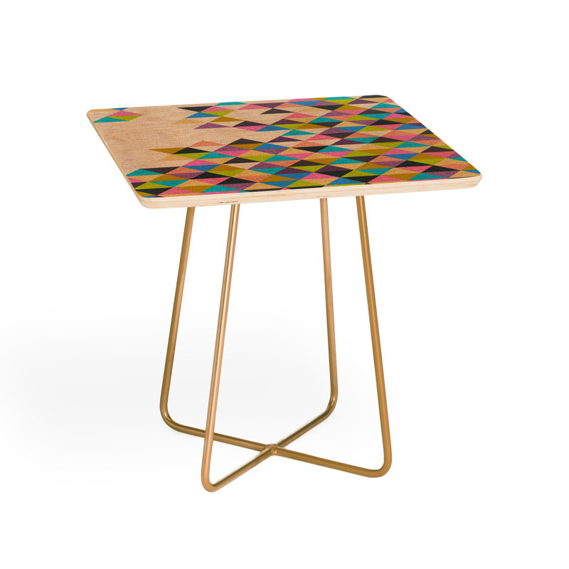 Solid Wood Top End Table