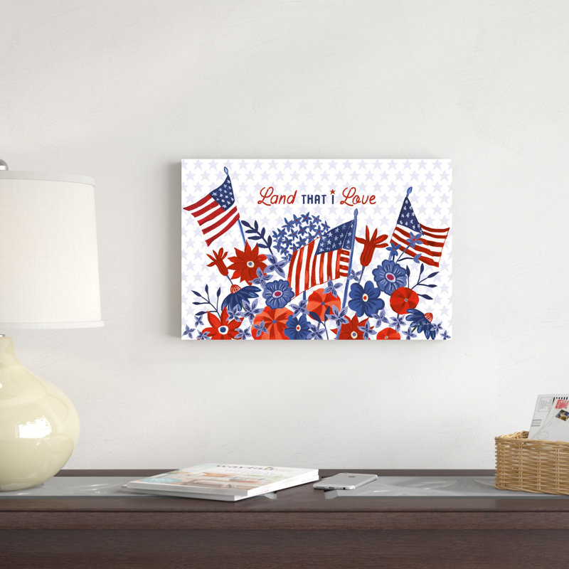 America The Beautiful I Love, H 18 po x l 12 po x P 1,25 po