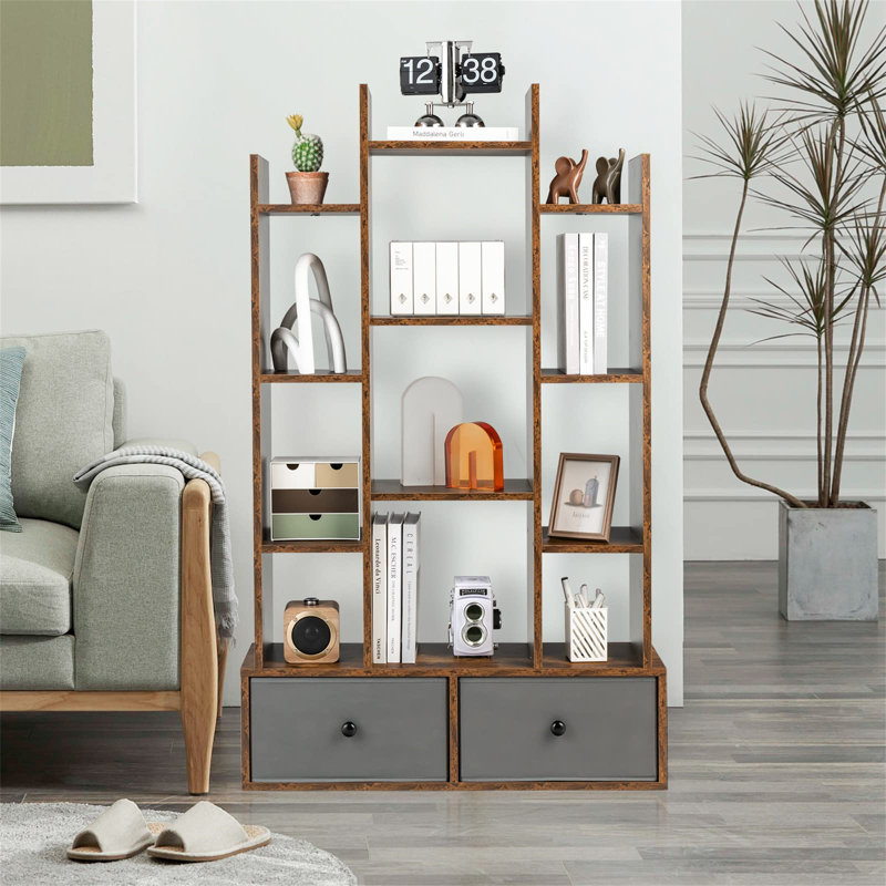 132cm H x 80cm W Standard Bookcase, Brown