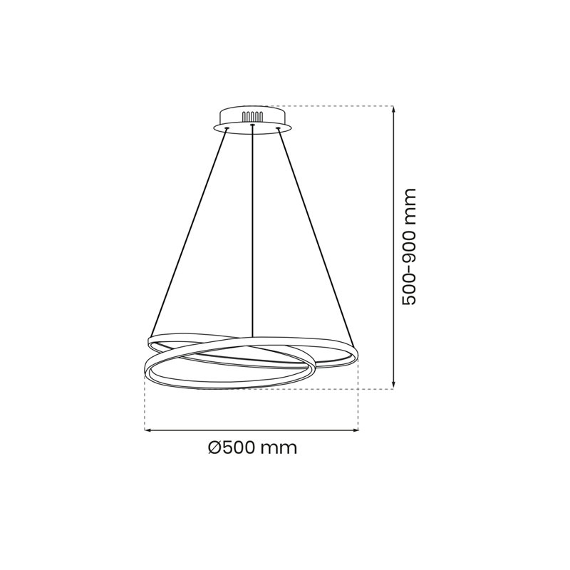 Brynesha 1 - Light LED Geometric Pendant, Silver