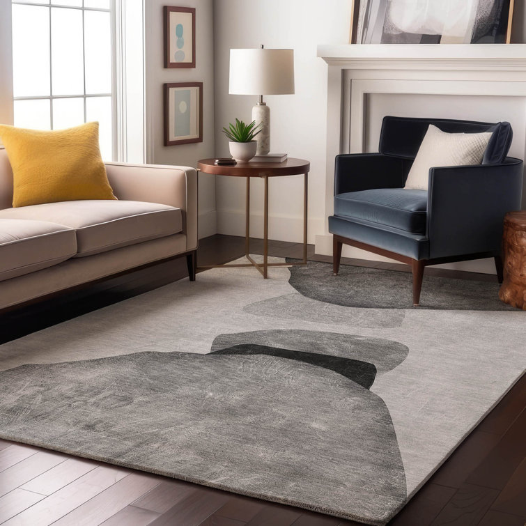 Premium Machine Washable Cerrito Amf547 Gray Rug