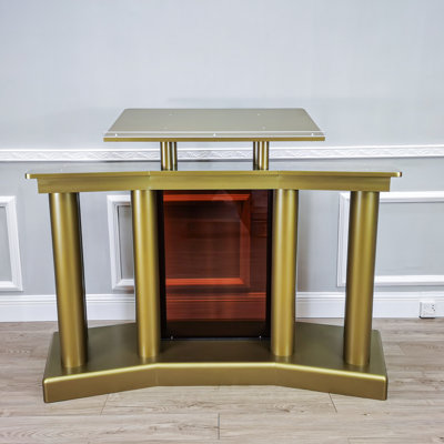 Grande chaire FixtureDisplays®, pupitre de luxe sur podium, conférence de presse, événement de mariage, 45 x 37 x 22 po 14305