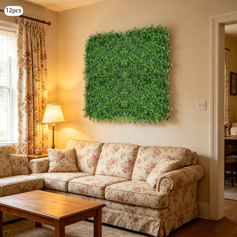 Mur de gazon artificiel pour l'extérieur intérieur