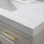 Meuble-lavabo mural simple 48 po avec comptoir en quartz 48 po-350374066