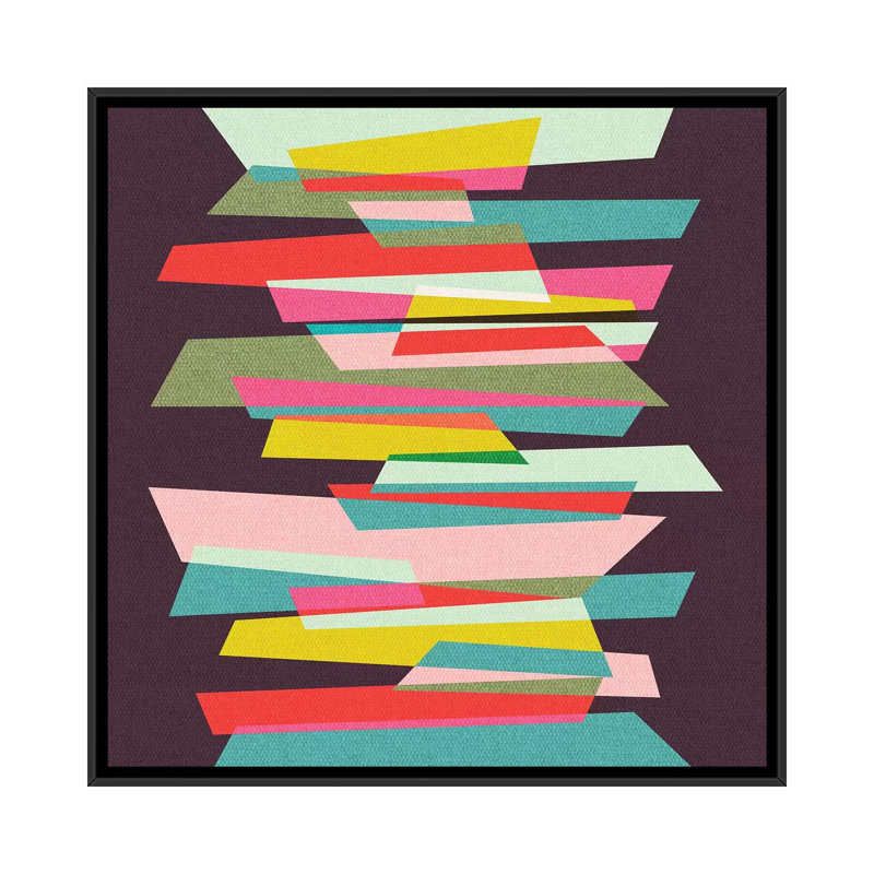 «Balance», impression sur toile, H 18 po x l 18 po x P 1,5 po, Toile avec cadre noir, Pas de tapis